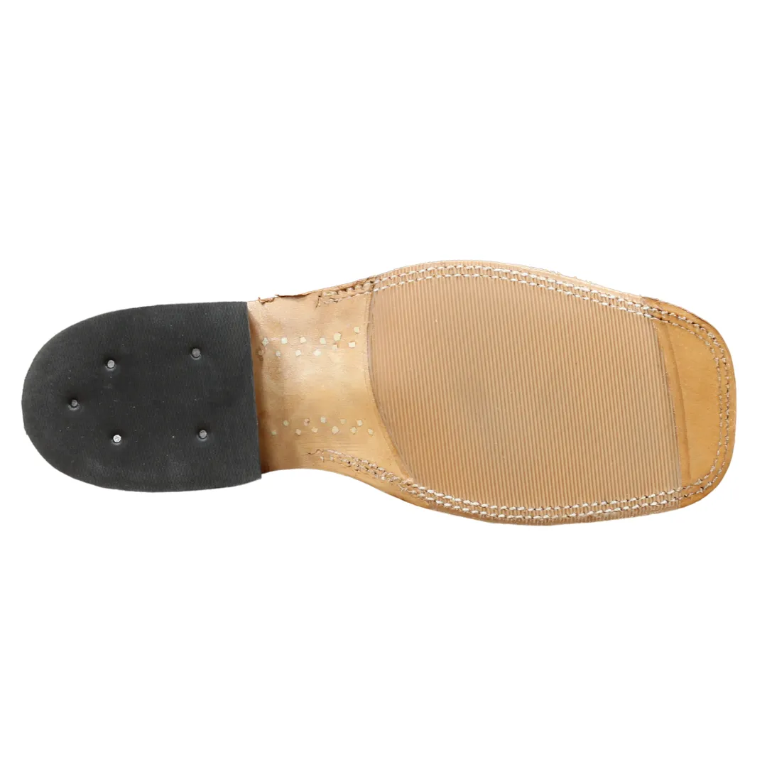 Anderson Bean Suede Bison with Jade Navajo Top