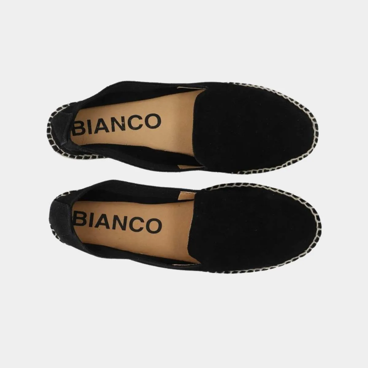 Bianco Biamaya Basic Espadrilles Suede Black W