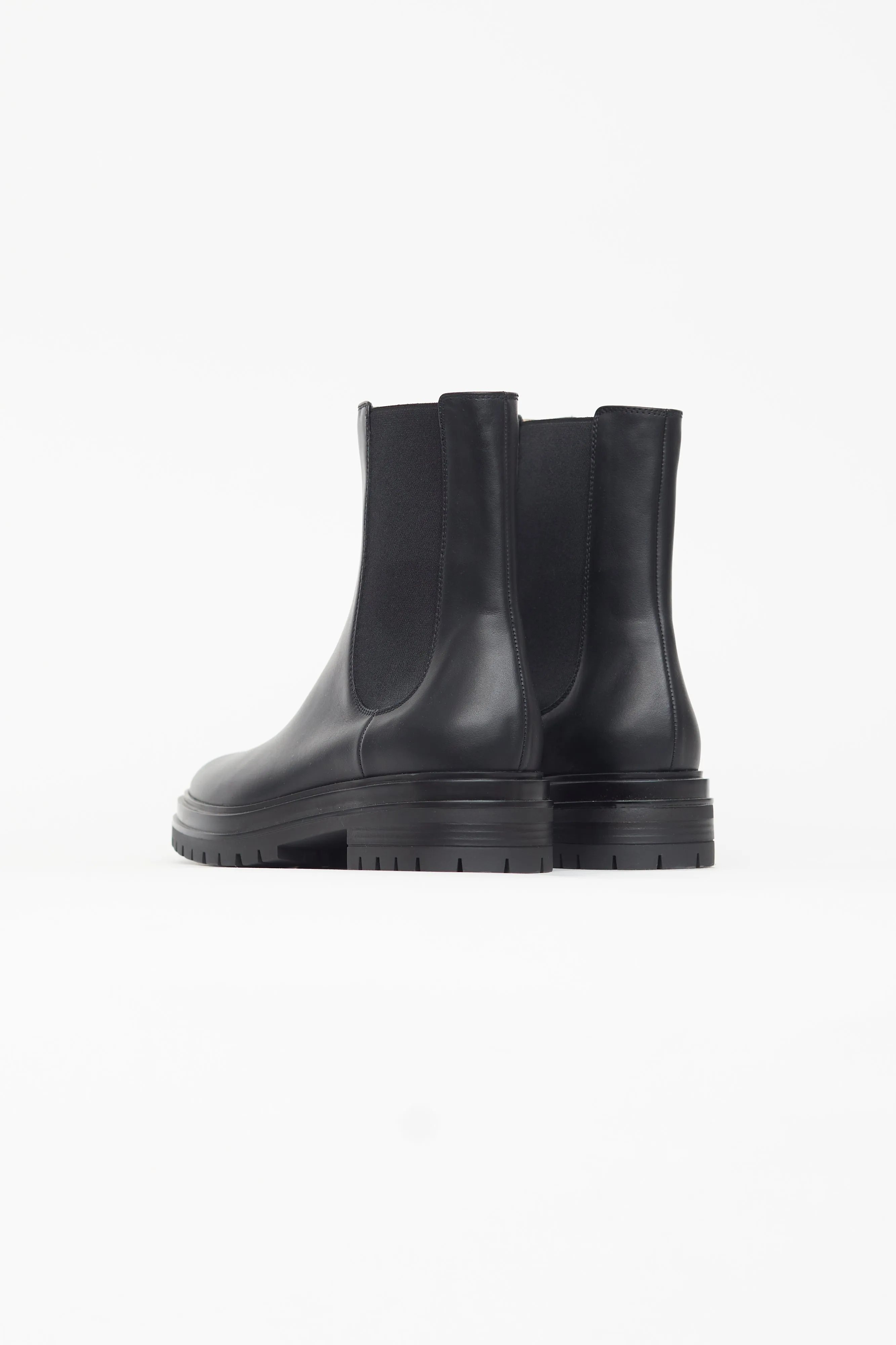 Black Leather Chester Chelsea Boot
