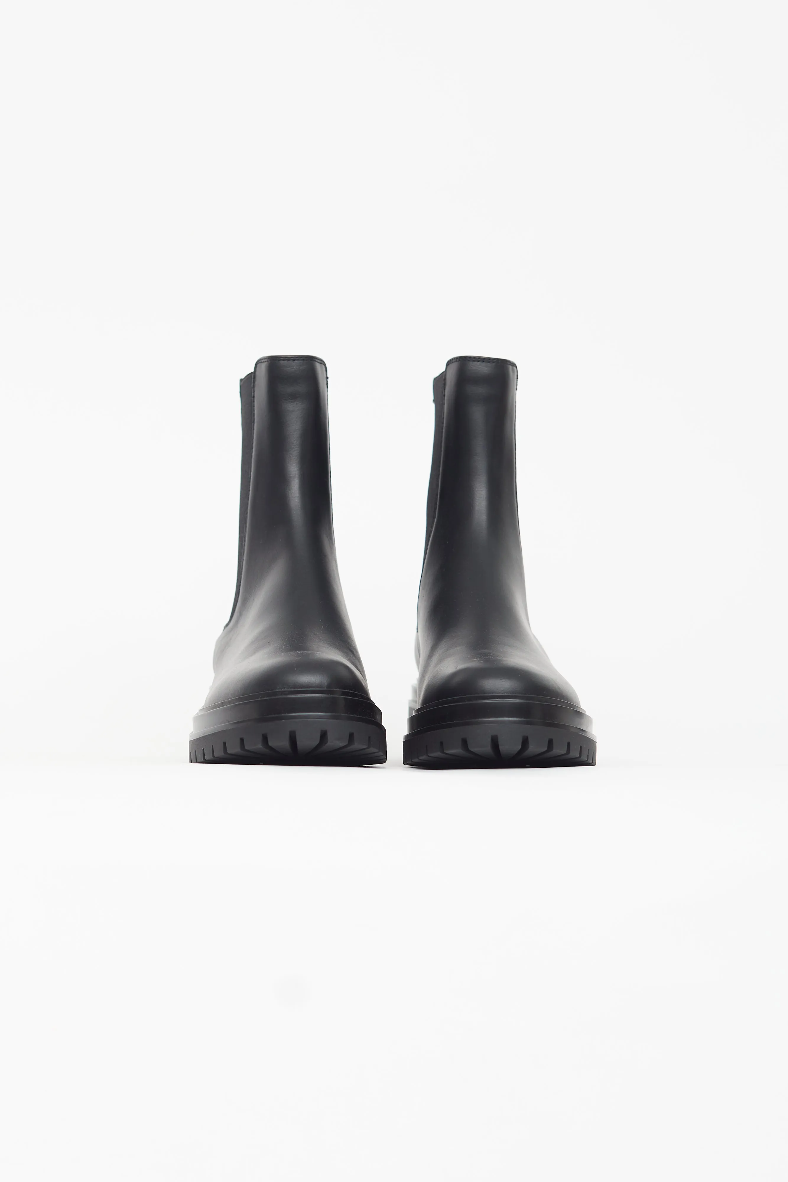 Black Leather Chester Chelsea Boot