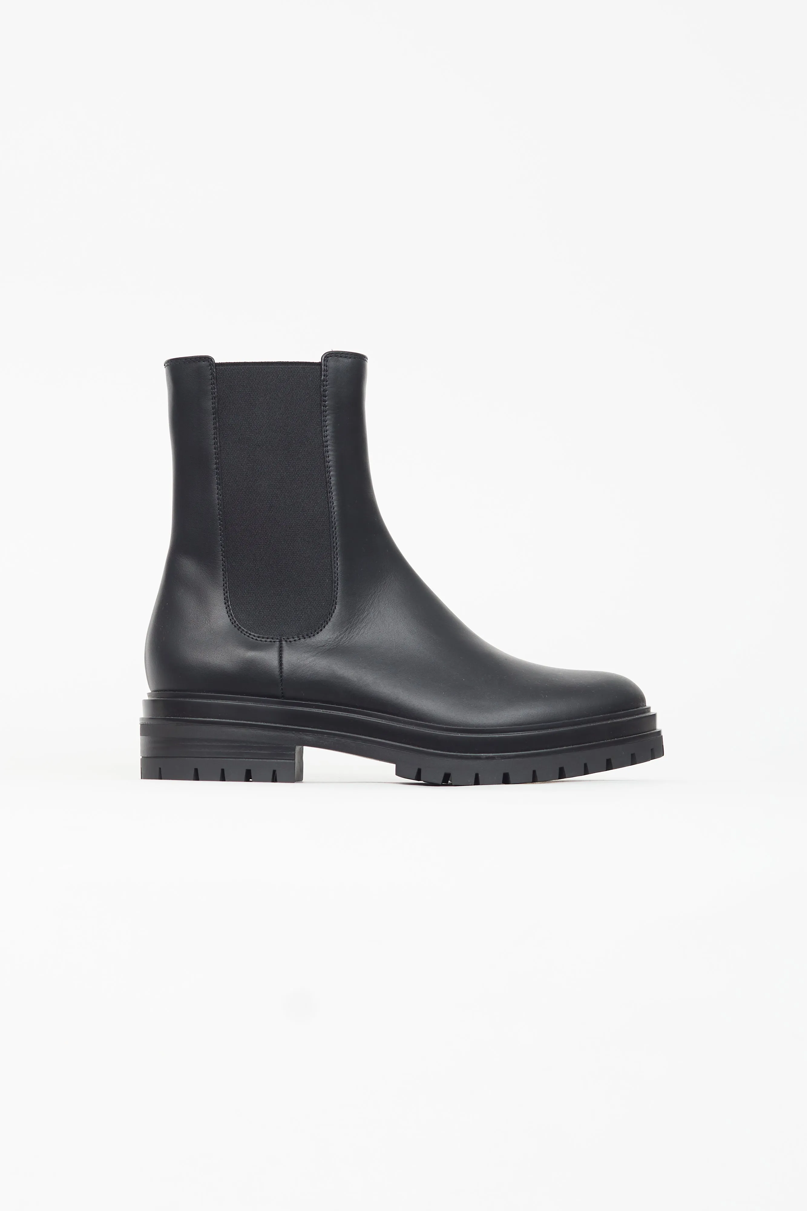 Black Leather Chester Chelsea Boot