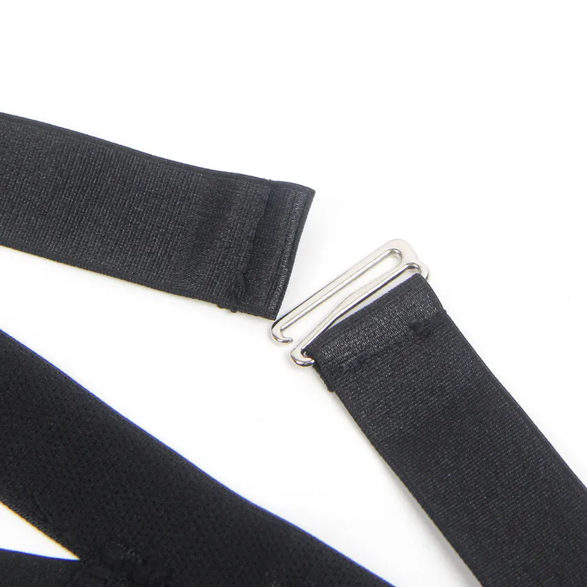 Bondage Bra and Garterbelt Set