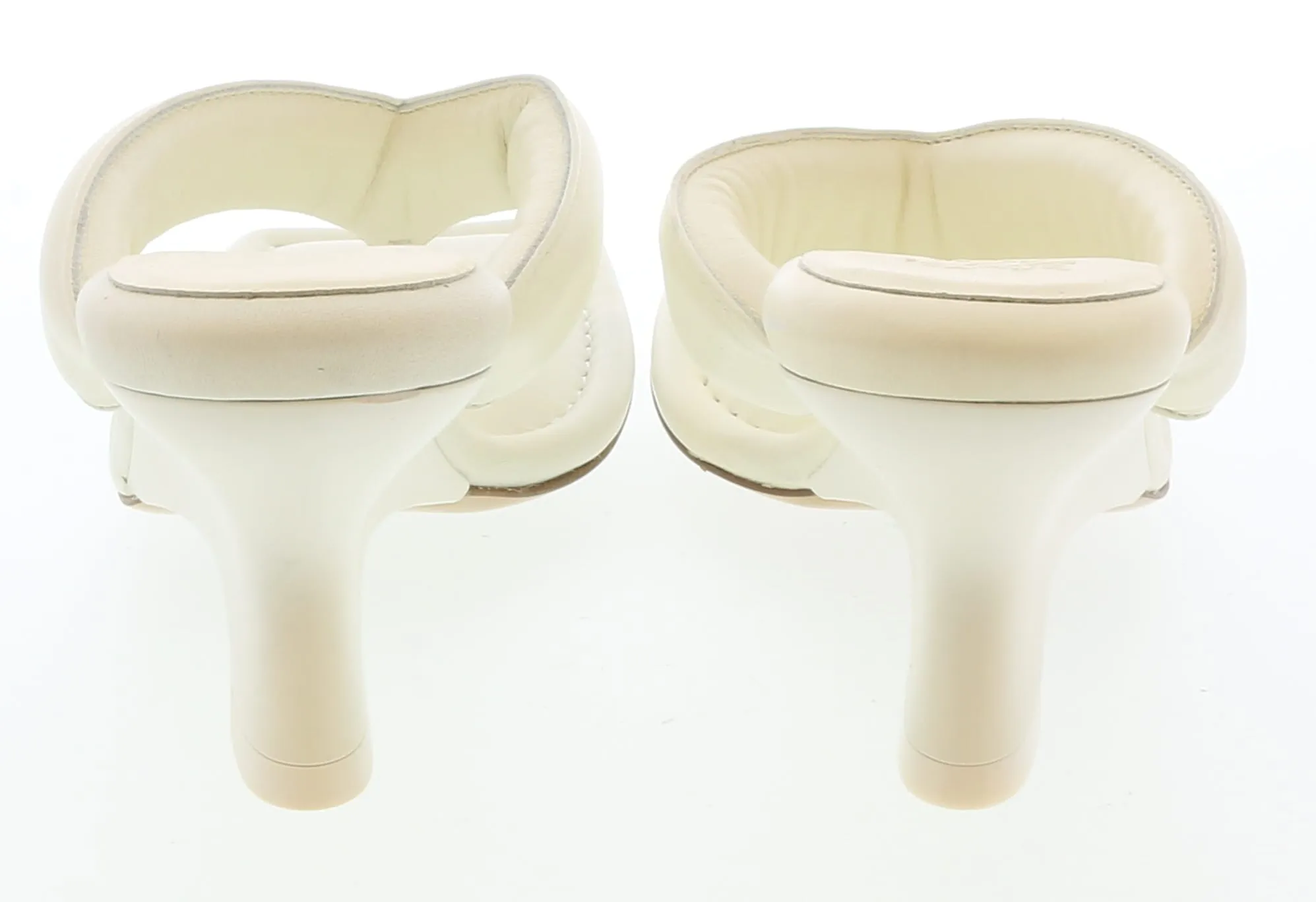 Gia Borghini Ivory Thonge Mule with Wedge