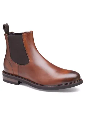 J & M Collection Hartley Chelsea Boot in Brown Italian Calfskin