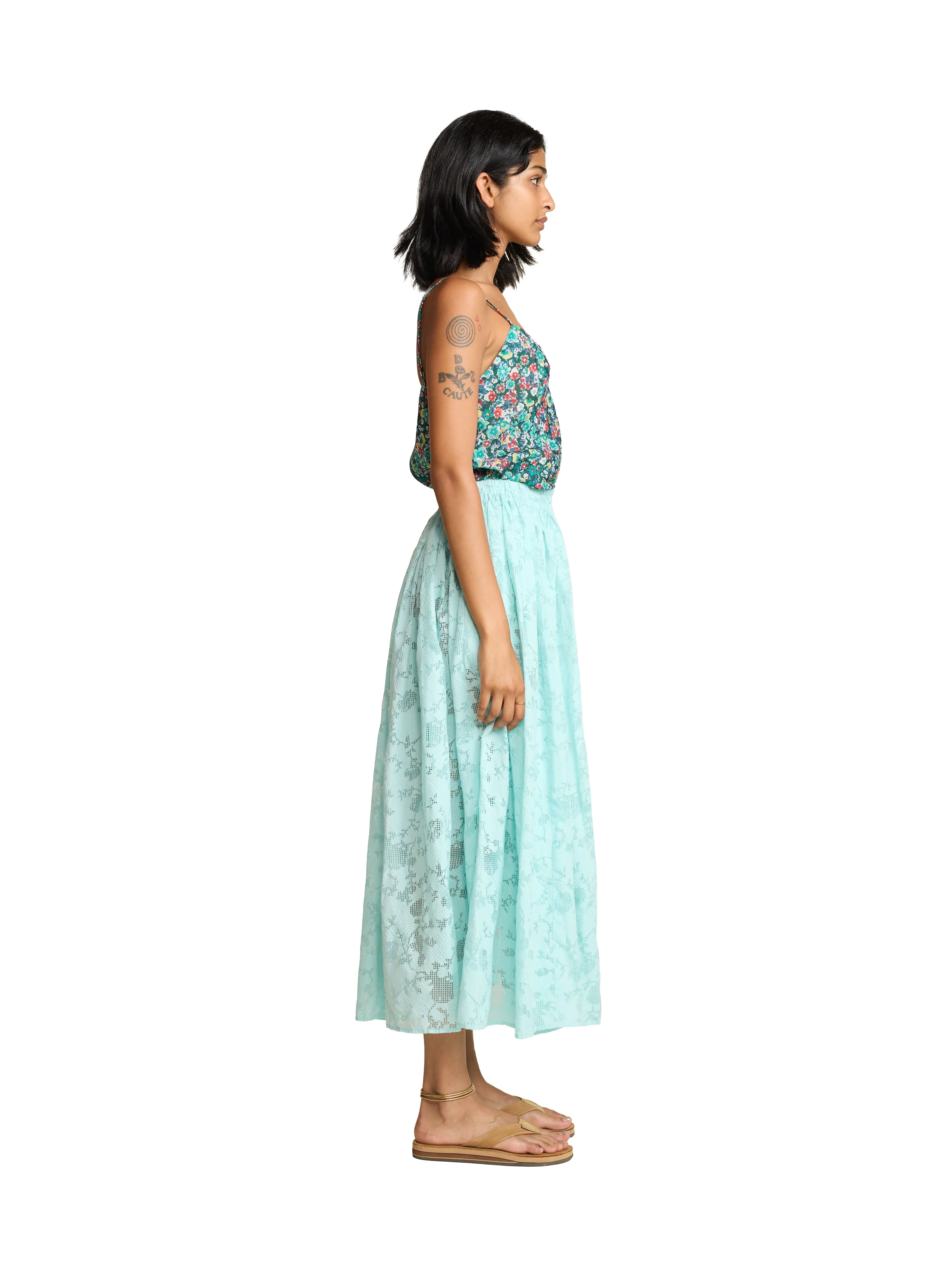 Penny Lace Midi Skirt