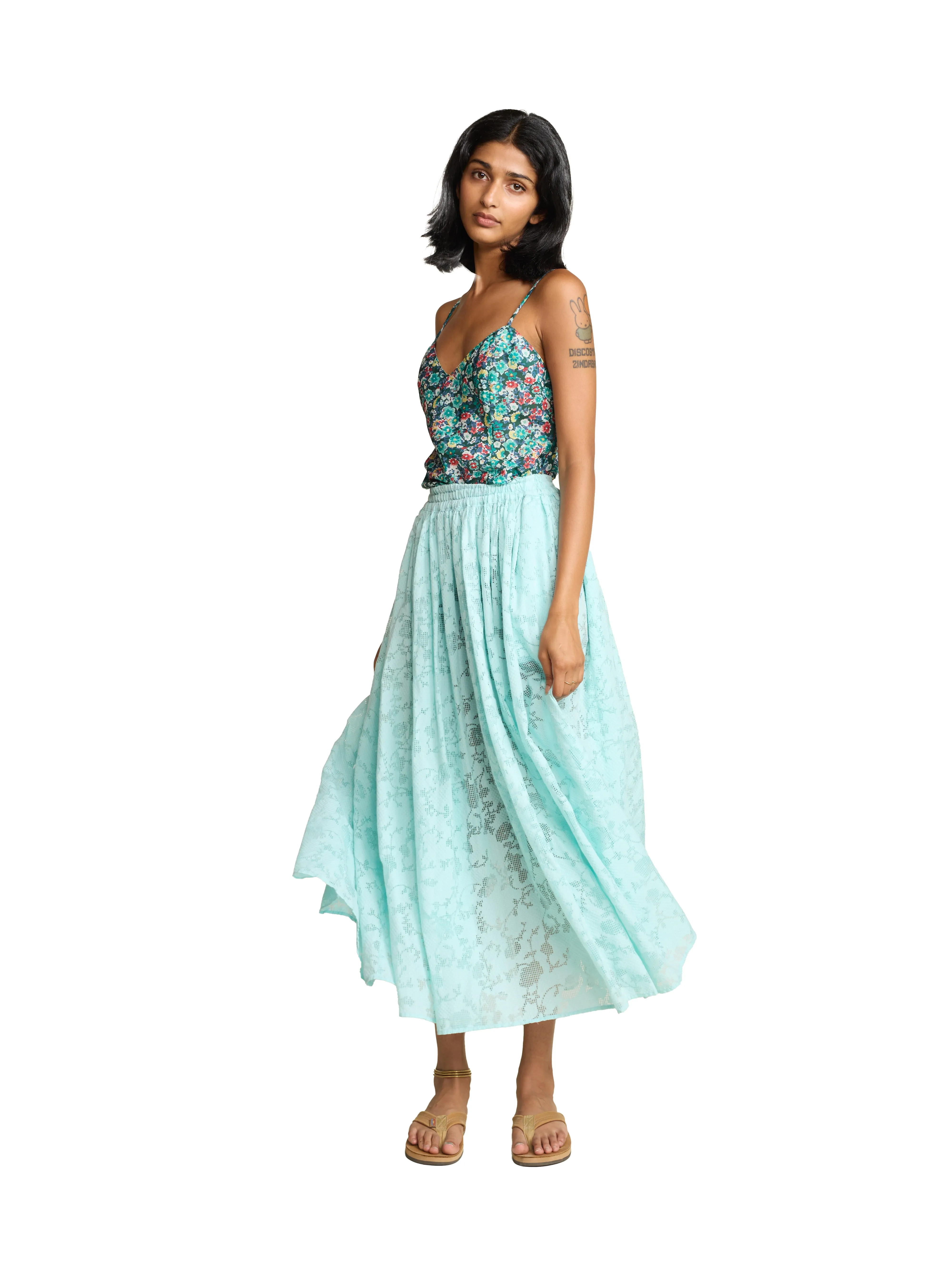 Penny Lace Midi Skirt