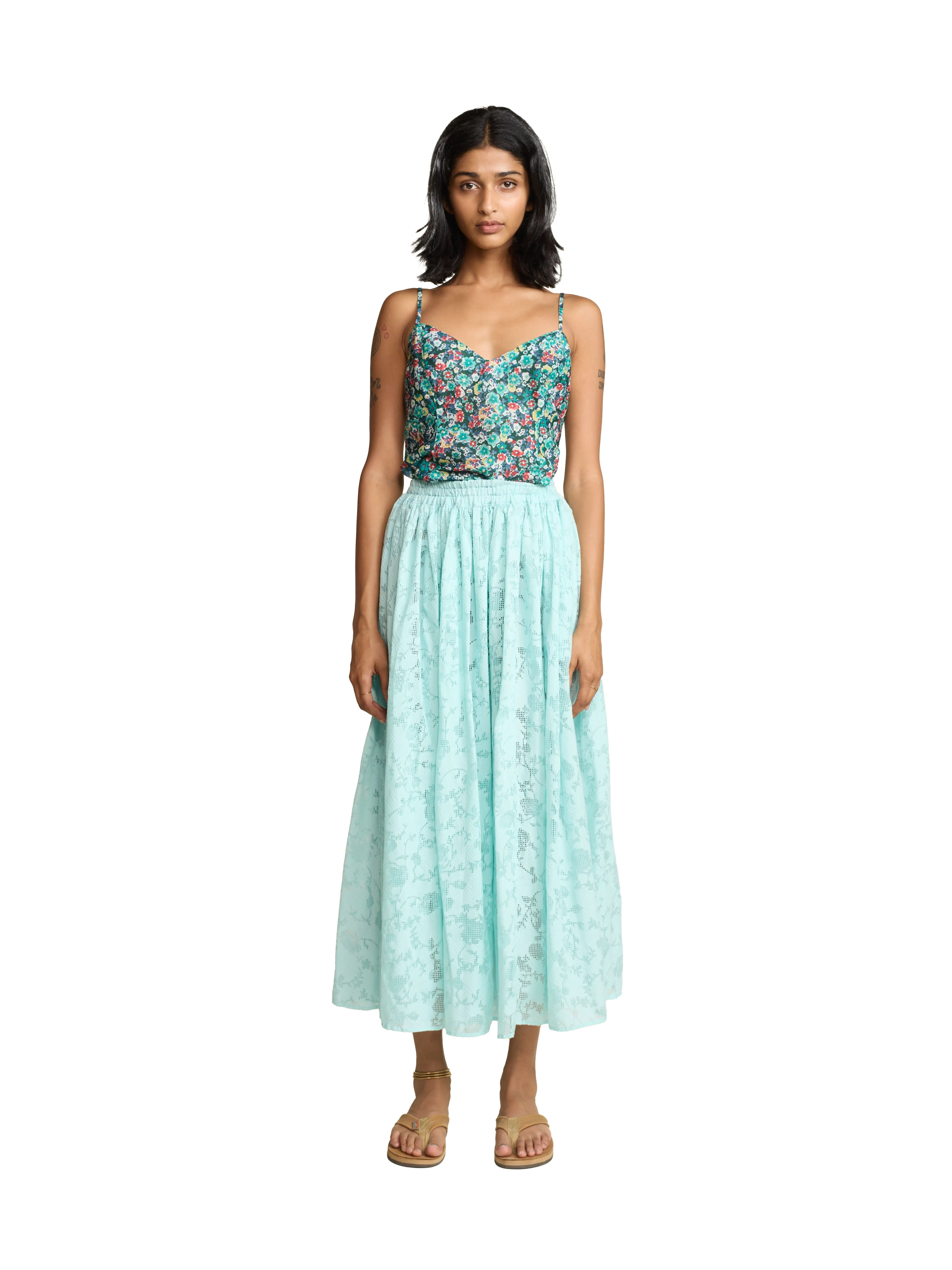 Penny Lace Midi Skirt